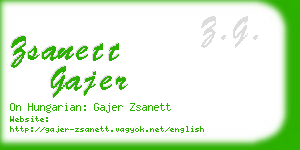 zsanett gajer business card